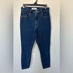 Abercrombie & Fitch Curve Love High Rise Super Skinny Ankle Jean